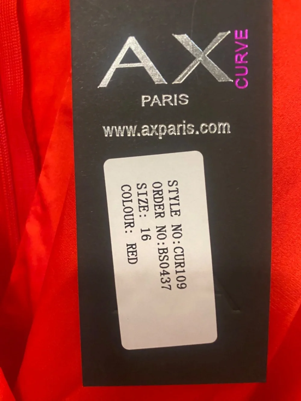 NWT Armani exchange wrap front red dress - Picture 8 of 12